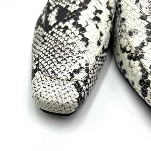 Kaanas Women's Berlin Black Gray Snakeskin Slides Mules Flats Shoes 8 NEW - Picture 4 of 13